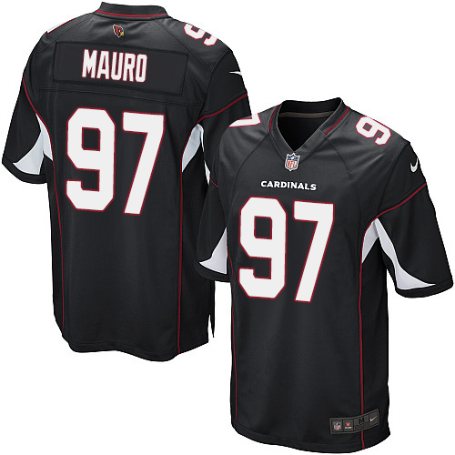 Men's Game Josh Mauro Nike Jersey Black Alternate - #97 NFL Arizona Cardinals